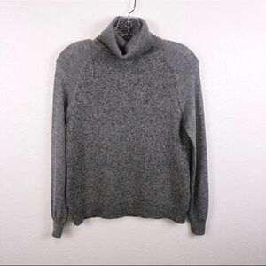Joie Sweater Women XS turtle neck cashmere silk wool blend soft gray Speckled